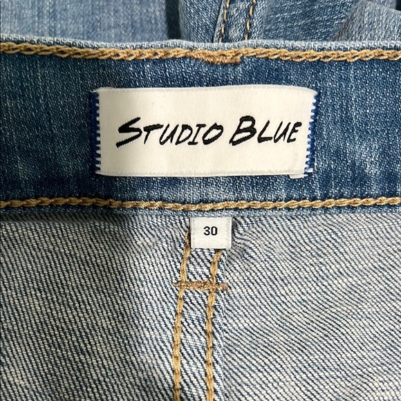 Studio Blue Denim Blue Women Shorts - Picture 3 of 3